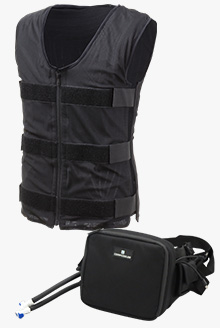 メッシュベスト + ウエストバッグ・アイスクーラー